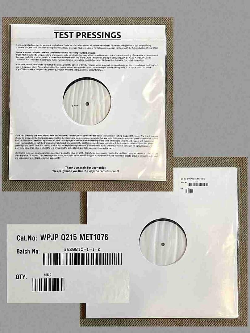 Chuck Mosley Vinyl Test Pressing